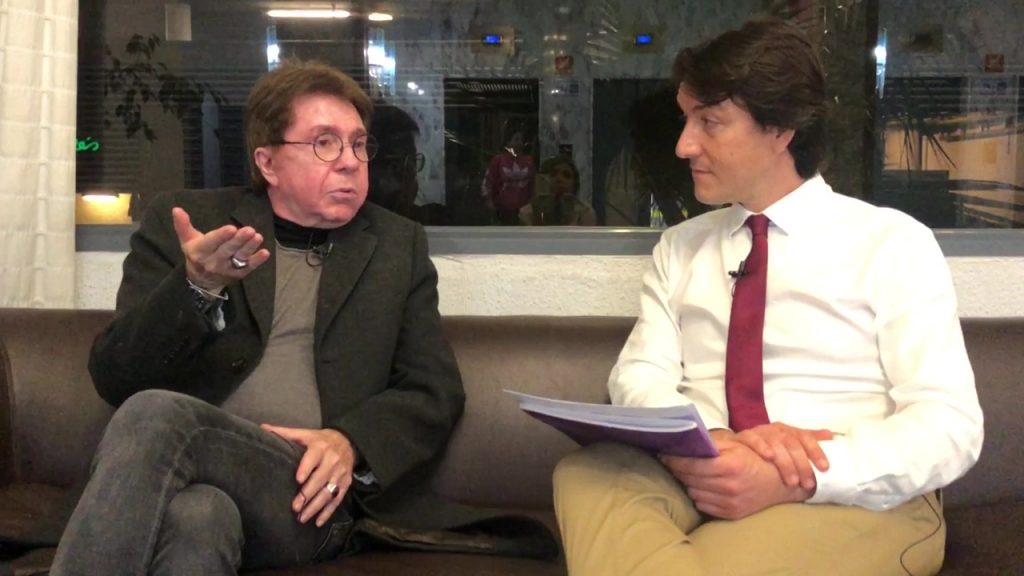 El psicólogo Juan José Moles en un momento de la entrevista con el psicólogo Fernando Pena